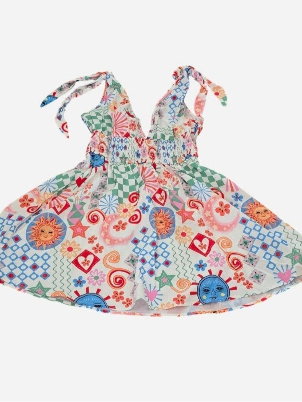 Bohemian Mini Dress Size Small - Picture 6 of 7